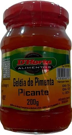 Geleia de Pimenta Picante 200g D'Horta