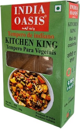 Tempero Indiano Kitchen King para Vegetais 50g India Oasis