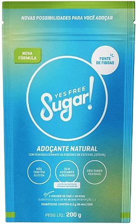 Adoçante Natural 200g Yes Free Sugar