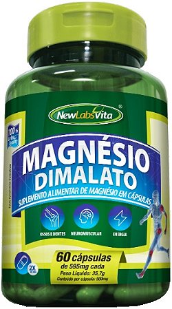 Capsula Magnésio Dimalato 60cp New Labs Vita