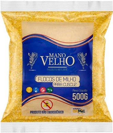 Flocos de Milho para Cuscuz 500g Mano Velho