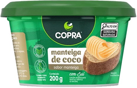 Manteiga de Coco Vegana com Sal 200g Copra