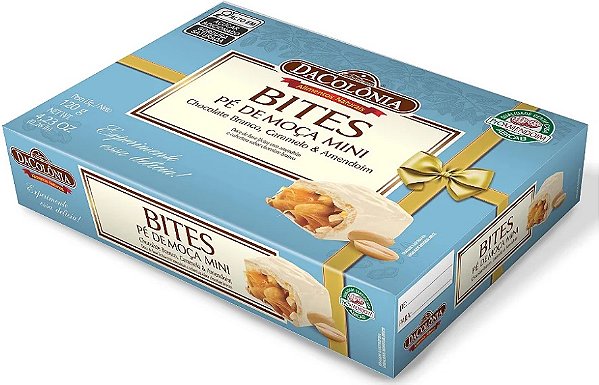 Pé de Moça Bites Chocolate Branco 120g Da Colônia