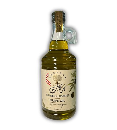 Azeite Libanês Extra Virgem Vidro Ânfora 500ml Barakat