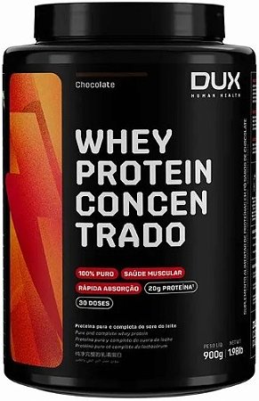 Whey Protein Concentrado Chocolate 900g Dux