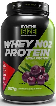 Whey NO2 Protein sabor Açaí Pote 907g Synthesize