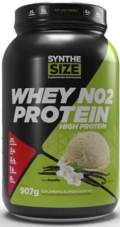 Whey NO2 Protein sabor Baunilha Pote 907g Synthesize