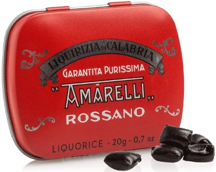 Pedaços de Alcaçuz Rossano 20g Amarelli