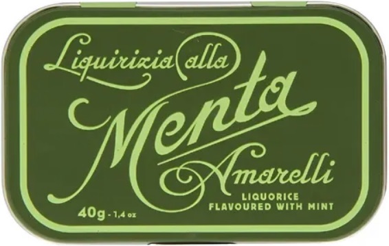 Alcaçuz Puro com Hortelã 40g Amarelli