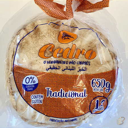 Pão Sírio Tradicional 650g Cedro