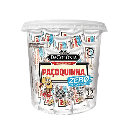 Paçoca Rolha Zero 576g Da Colonia