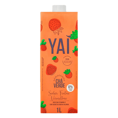 Chá Verde com Frutas Vermelhas 1L Yai