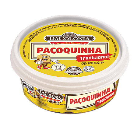 Paçoquinha Rolha Tradicional 210g DaColonia