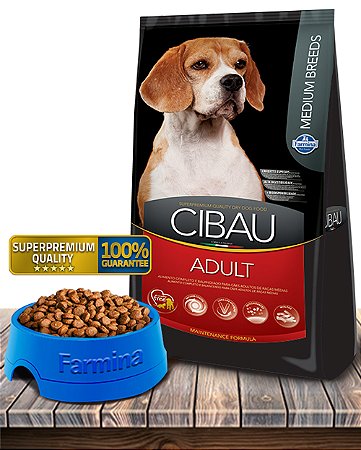Ração Seca Farmina Cibau Medium Breeds para Cães Adultos de Raças Médias - 15kg