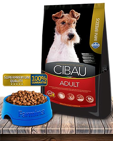 Ração Seca Farmina Cibau Adult Mini Breeds para Cães Adultos de Raças Pequenas - 3Kg