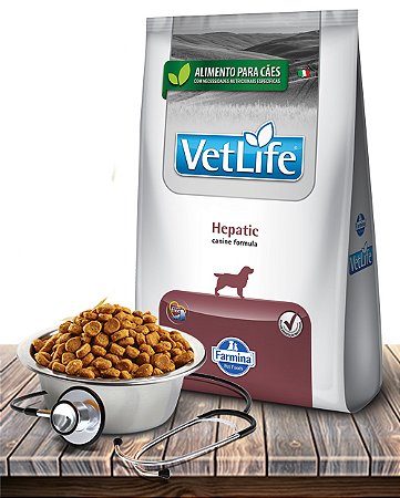 Ração Seca Farmina Vet Life Natural Canine Hepatic para Cães Adultos com Problemas de Insuficiência Hepática Crônica - 2kg