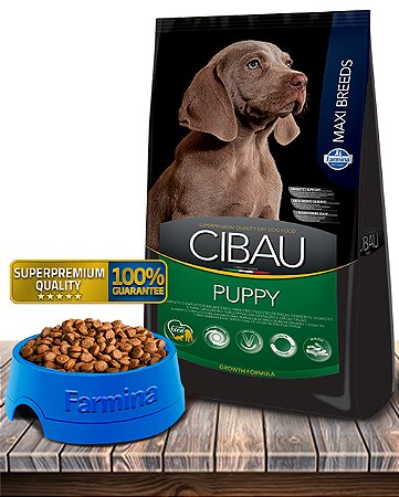 Ração Seca Farmina Cibau Puppy Maxi Breeds para Cães Filhotes de Raças Grandes - 25Kg