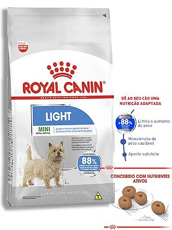 Ração Royal Canin Mini Light para Cães Adultos Idosos ou Obesos de Raças Pequenas - 2,5kg