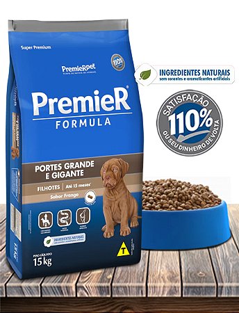 Ração Seca PremieRPet Premier Fórmula Frango para Cães Filhotes Porte Grande e Gigante - 15Kg
