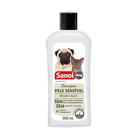 Sanol Dog Shampoo Pele Sensivel 500 Ml