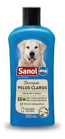 Sanol Dog Shampoo Pelos Claros 500 Ml