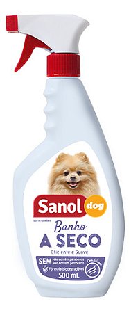 Sanol Dog Shampoo Banho A Seco 500 Ml