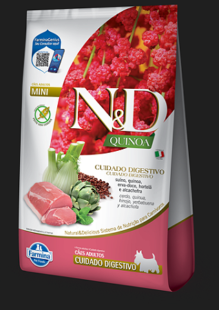 ND QUINOA CANINE ADULTO MINI DIGESTION SUINO 2,5 KG
