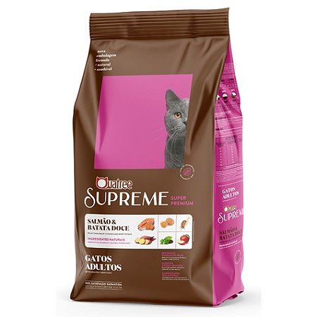 Ração Gatos Castrados Quatree Supreme Salmão  Arroz 10,1 Kg