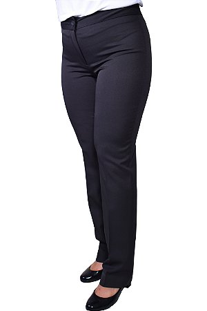 Calça Feminina Social Cós Anatômico em Oxford