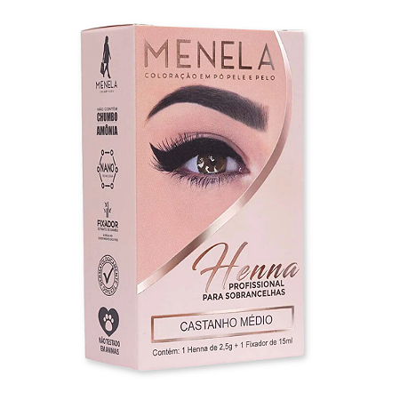 Kit Henna Menela Castanho Médio