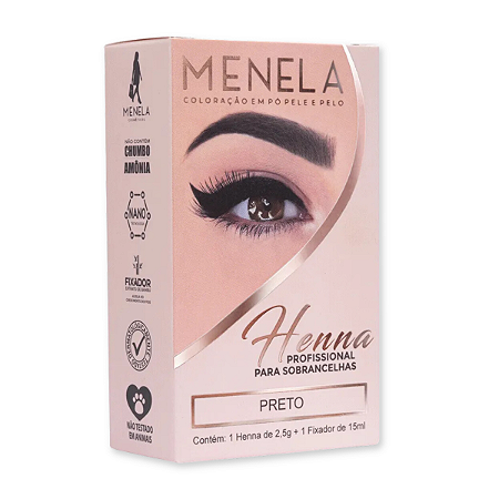 Kit Henna Menela Preto