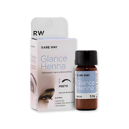 Henna Glance Preto Rare Way