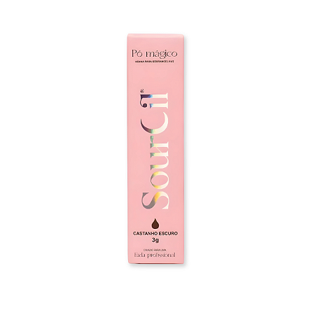Henna Sourcil Premium Castanho Escuro 3g