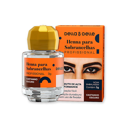 Henna Della & Delle Castanho Escuro 3g