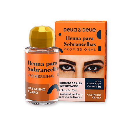 Henna Della & Delle Castanho Claro 8g