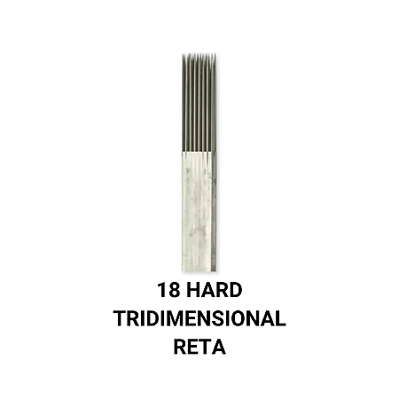 Lâmina Para Tebori 18 Hard Tridimensional Reta
