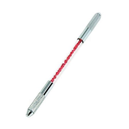 Tebori Cristal Vermelho 2 Pontas