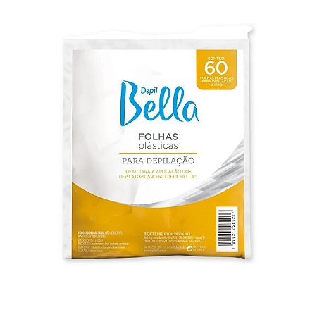 Folhas Plásticas Para Depilação A Frio 60Fls Depil Bella