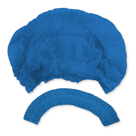Touca Sanfonada Azul 100 Unidades