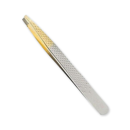 Pinça Ponta Reta Enox Silver Gold 1700 Ref. R36