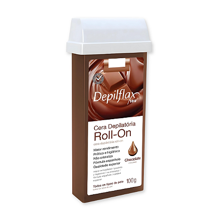 Cera Roll-on Chocolate 100g Depilflax
