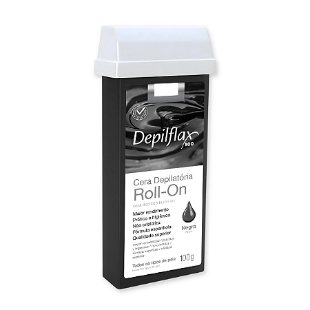 Cera Roll-on Negra 100g Depilflax