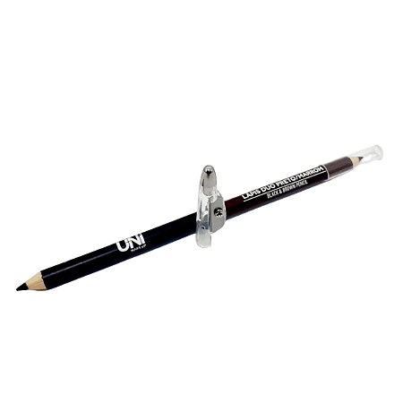 Lápis Duo Preto e Marrom Uni Makeup
