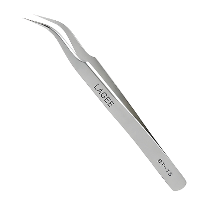 Pinça Para alongamento de Cílios Lagee ST-15 Curvada Ref. C60