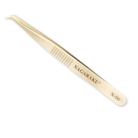 Pinça Para Alongamento de Cílios Nagaraku N-06 Ref. C56