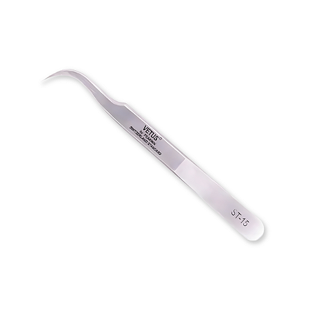 Pinça Para Alongamento de Cílios Curva Vetus ST-15 Ref. C09