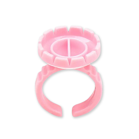 Anel Batoque Flor Rosa Claro 50 Unidades