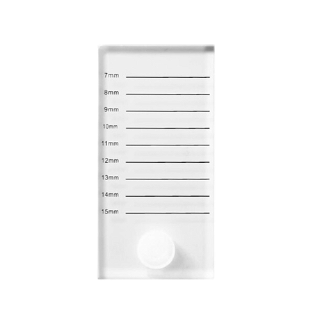 Placa Cristal Marcação e Cavidade Para Extensão de Cílios