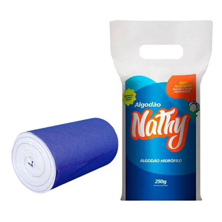 Algodão Rolo Hidrófilo 250g Nathy