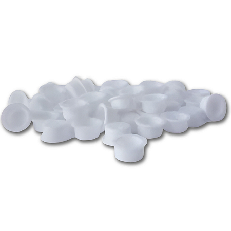 Batoque Raso Branco 50 Unidades